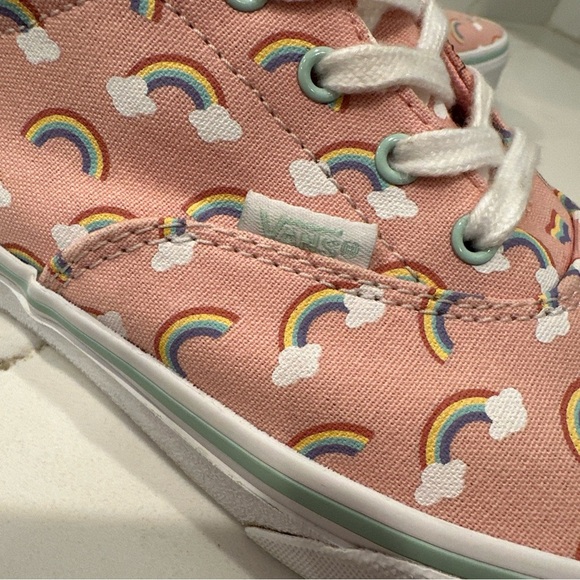 Vans Youth Kids Girls Doheny Rainbows Shoes Sneakers Size Missy 6 Pink Lace Up - Picture 14 of 14